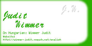 judit wimmer business card